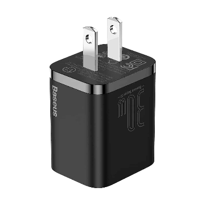 Picture of Baseus Super Si Quick Charger 1C 30W US Single USB-C Port- Black