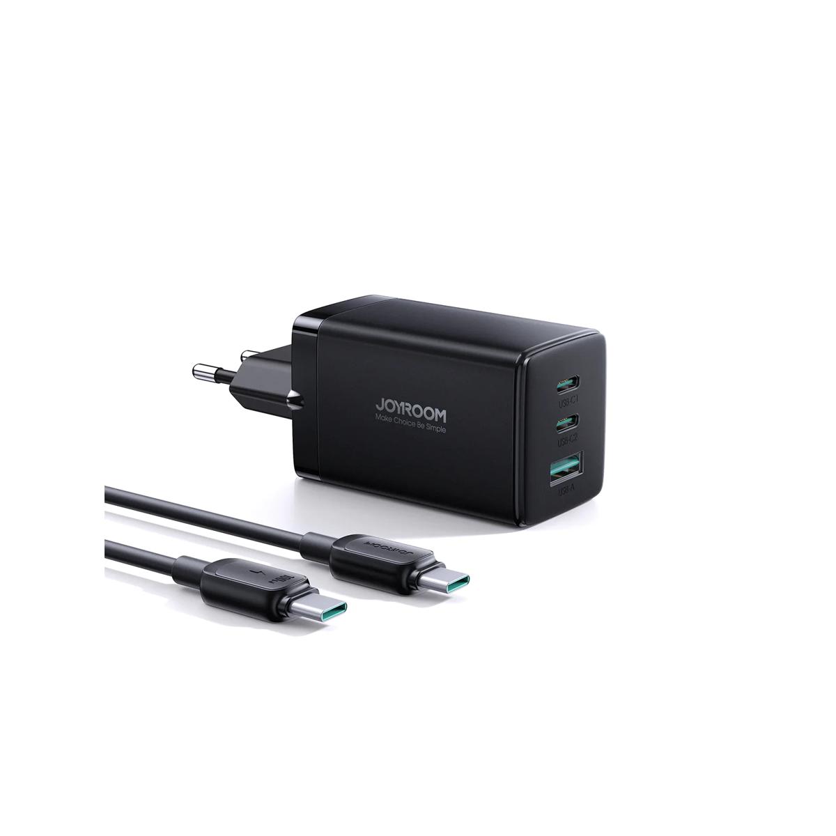 Picture of Joyroom TCG01 GaN Ultra 65W 2C1A Fast Charger +100W C to C Cable 1.2m