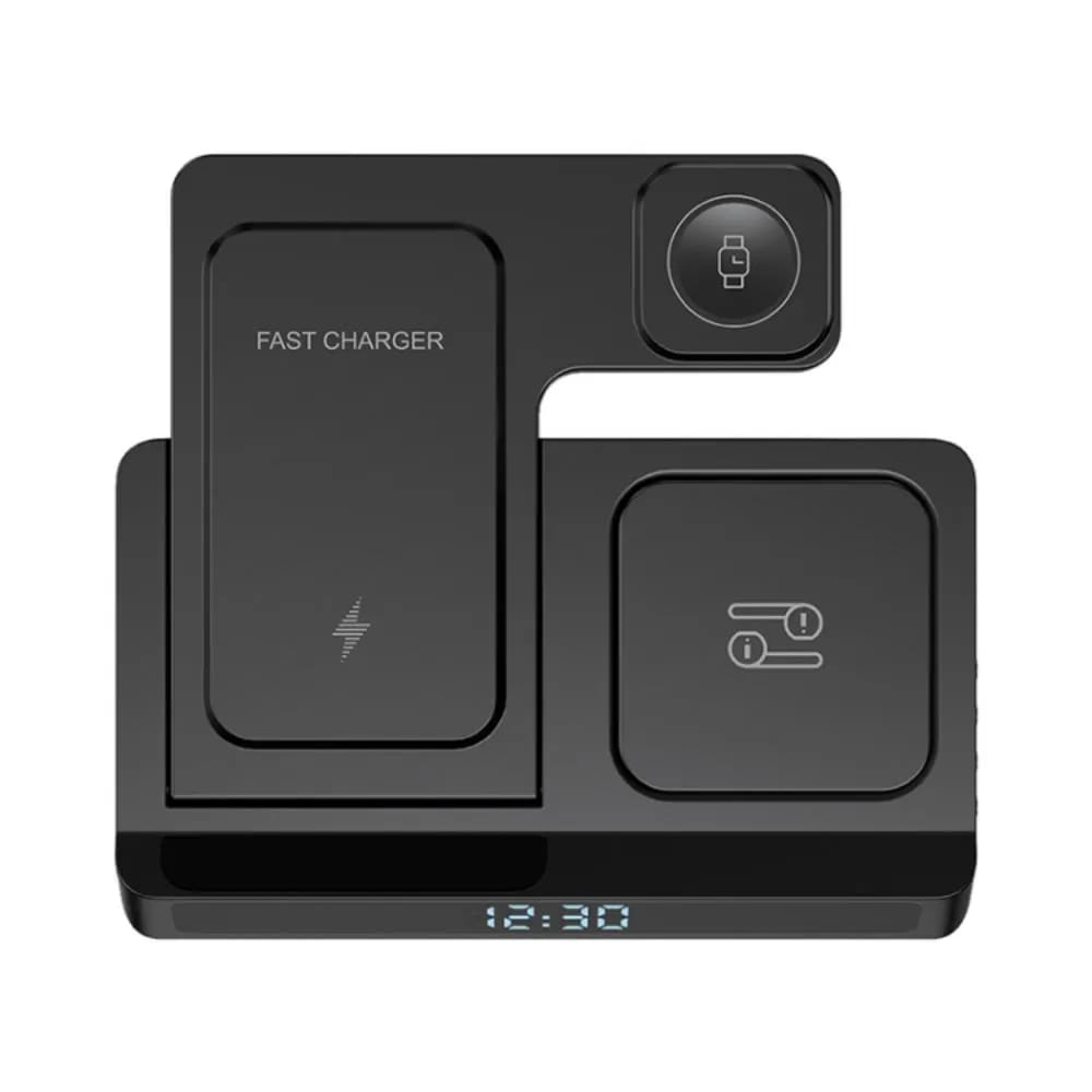 Picture of WiWU Wi-W006 5 in 1 15W Wireless Charger -Black