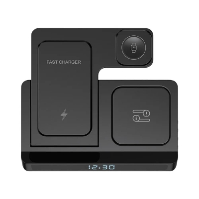 Picture of WiWU Wi-W006 5 in 1 15W Wireless Charger -Black