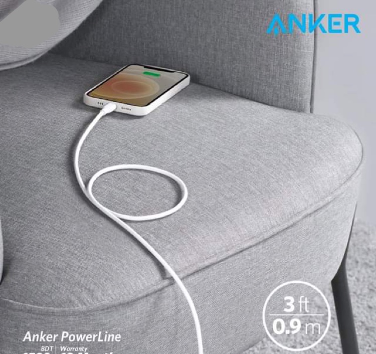 Picture of Anker 310 USB-C to Lightning Cable (3ft) Compatible with iPhone, iPad, and iPod