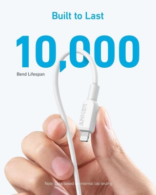Picture of Anker 310 USB-C to Lightning Cable (3ft) Compatible with iPhone, iPad, and iPod