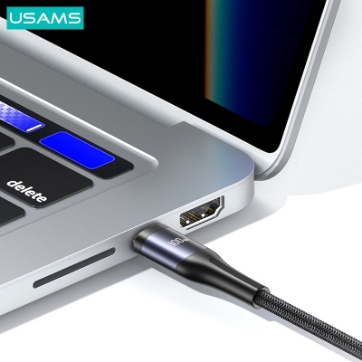 Picture of USAMS US-SJ600 U83 1.2m USB-C to Lightning / Type-C / Micro 3-in-1 Transparent Digital Display PD 100W Fast Charging Data Cable