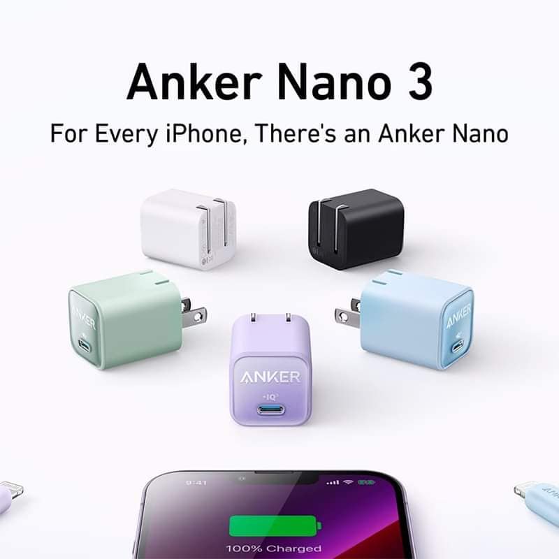 Picture of Ankeer Nano 3 30W Charger (Anker 511) for iPhone 15 & 14 & 13 Series