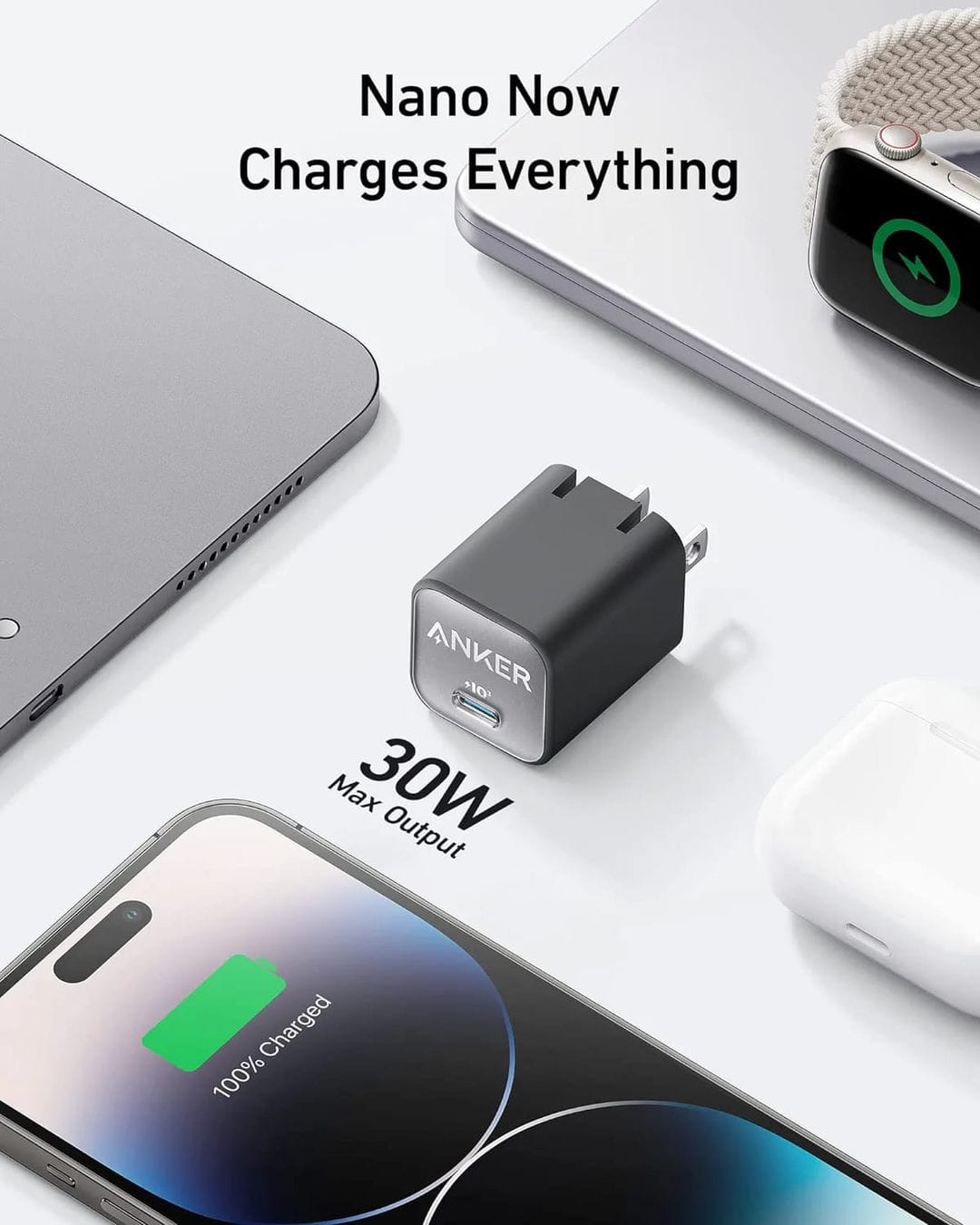 Picture of Ankeer Nano 3 30W Charger (Anker 511) for iPhone 15 & 14 & 13 Series