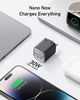 Picture of Ankeer Nano 3 30W Charger (Anker 511) for iPhone 15 & 14 & 13 Series