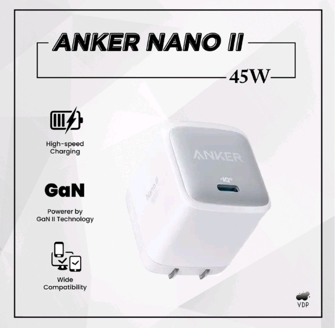 Picture of Anker Nano II 45W USB C Charger Adapter - White