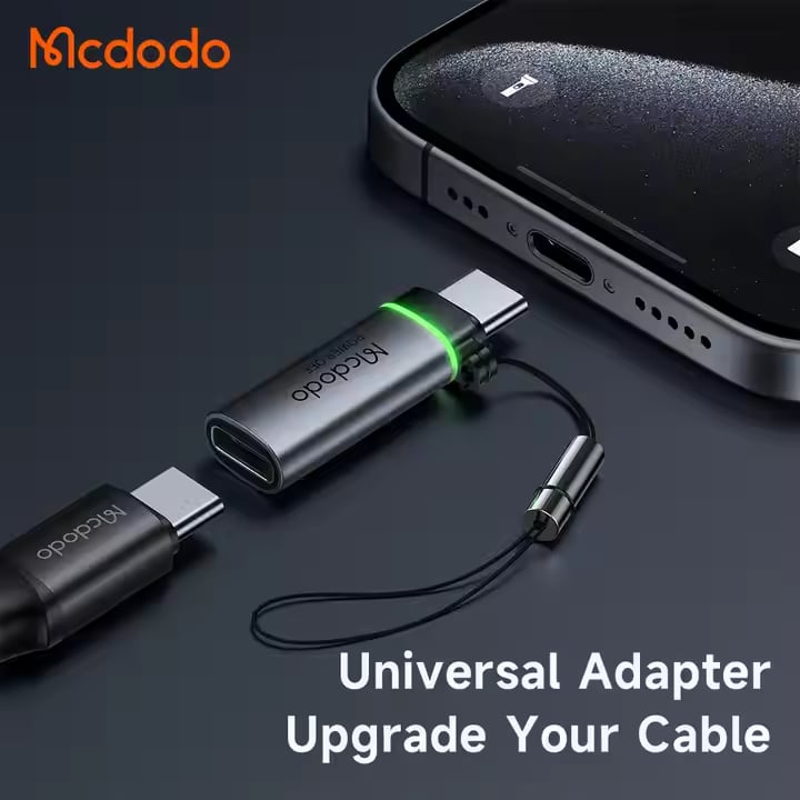 Picture of MCDODO OT-245 USB-C to USB-C 100W Auto Paper Off Data Adapter with Lanyard