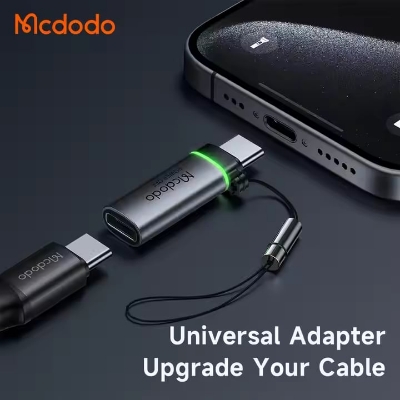 Picture of MCDODO OT-245 USB-C to USB-C 100W Auto Paper Off Data Adapter with Lanyard