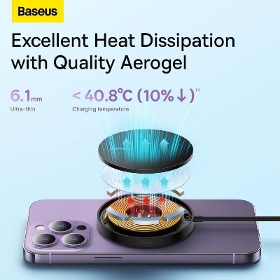 Picture of Baseus Simple Mini3 15w Magnetic Wireless Charger