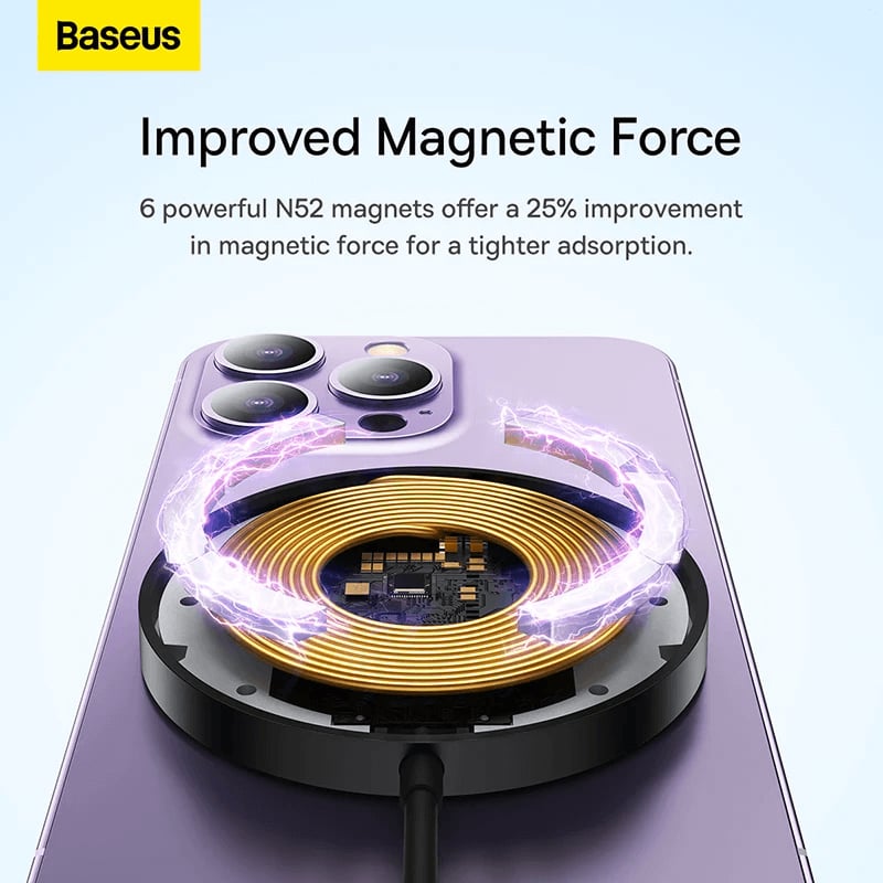 Picture of Baseus Simple Mini3 15w Magnetic Wireless Charger