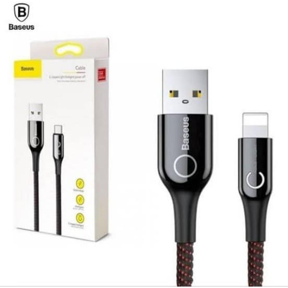 Picture of Baseus C-shaped Light Intelligent power-off Lightning Fast Cable For iPhone iPad