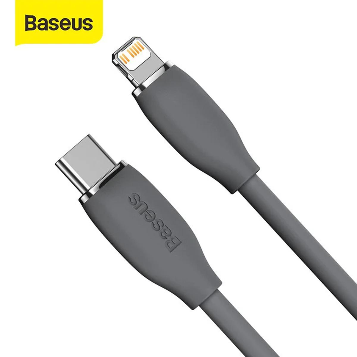 Picture of Baseus Jelly Liquid Silica Gel Fast Charging Data Cable Data Type-C to iiPhone 20W 1.2m - black