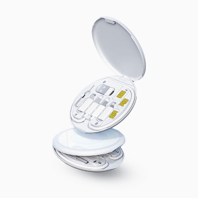 Picture of WiWU Almighty Charger Suit S02 All in one Charger Suit 6 in 1 Fast Charger Cable Set with Pin Cable Mobile Stand for all Phone