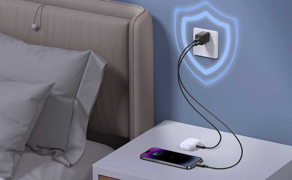 Picture of Baseus 40W GaN5 Pro Fast Charger Low Temperature Charging for iPhone 14 13 12 11 Pro Max Type C Charger Samsung Macbook iPad