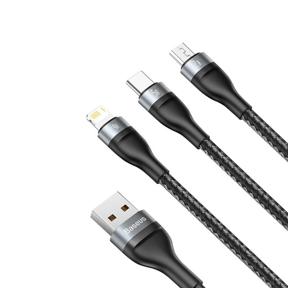 Picture of Baseus Flash Series 3-in-1 5A 40W Fast Charging Data Cable
