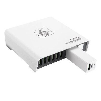 Picture of LDNIO A6802 Box Magical 6 Ports 40W Auto ID Charger with 2600mAh Power Bank