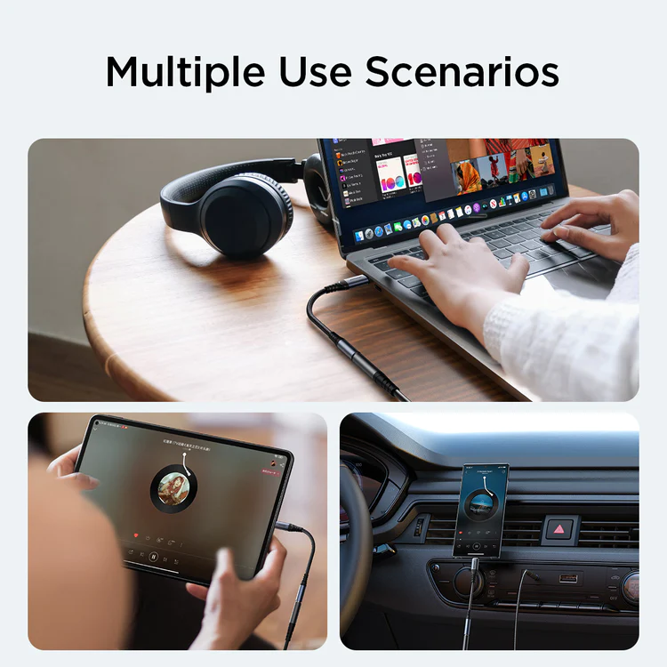 Picture of Joyroom SY-C01 Audio-Transfer Series Audio Adapter (Type-C to 3.5mm)-Black