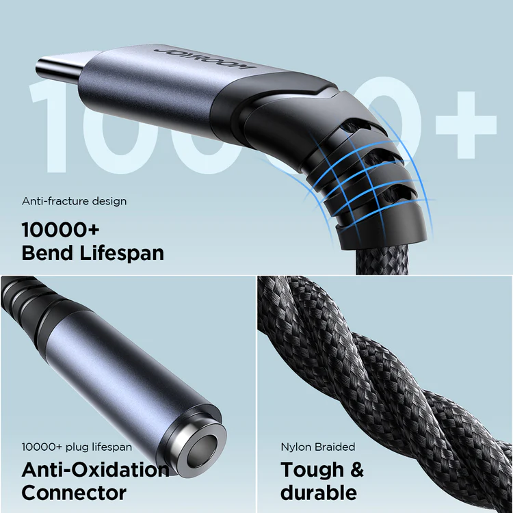 Picture of Joyroom SY-C01 Audio-Transfer Series Audio Adapter (Type-C to 3.5mm)-Black