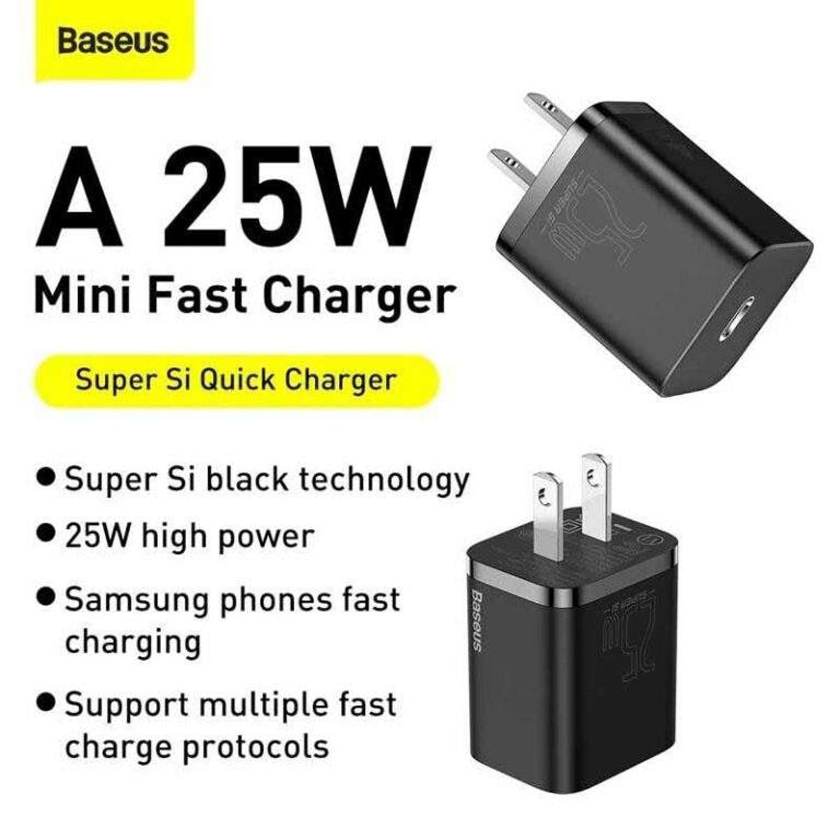 Picture of Baseus Super Si Quick adapter 1C 25W - black