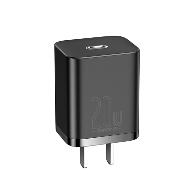 Picture of Baseus 20W PD Super Si Quick Charger With USB C to Lightning Cable 1M  – Black