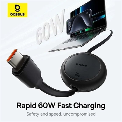 Picture of Baseus 60W Free2 Pull Mini Retractable USB-C To USB C Cable