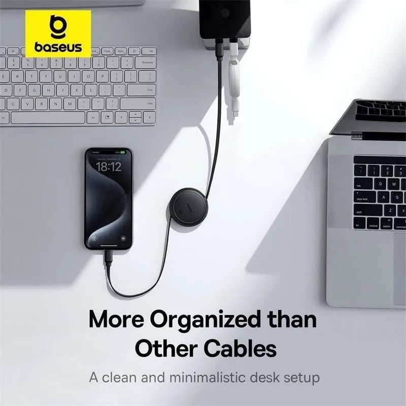 Picture of Baseus 60W Free2 Pull Mini Retractable USB-C To USB C Cable