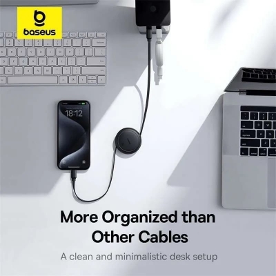 Picture of Baseus 60W Free2 Pull Mini Retractable USB-C To USB C Cable
