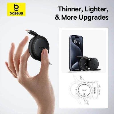 Picture of Baseus 60W Free2 Pull Mini Retractable USB-C To USB C Cable