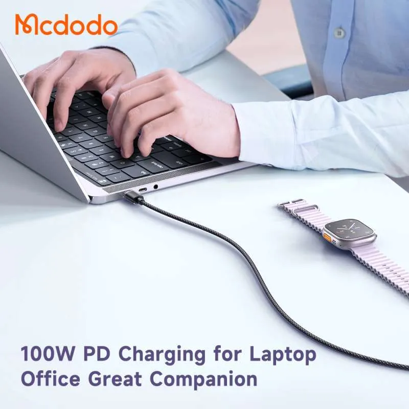 Picture of Mcdodo CA-367 | Type-C to Type-C Mobile Cable | Fast Charge 100W PD - Black