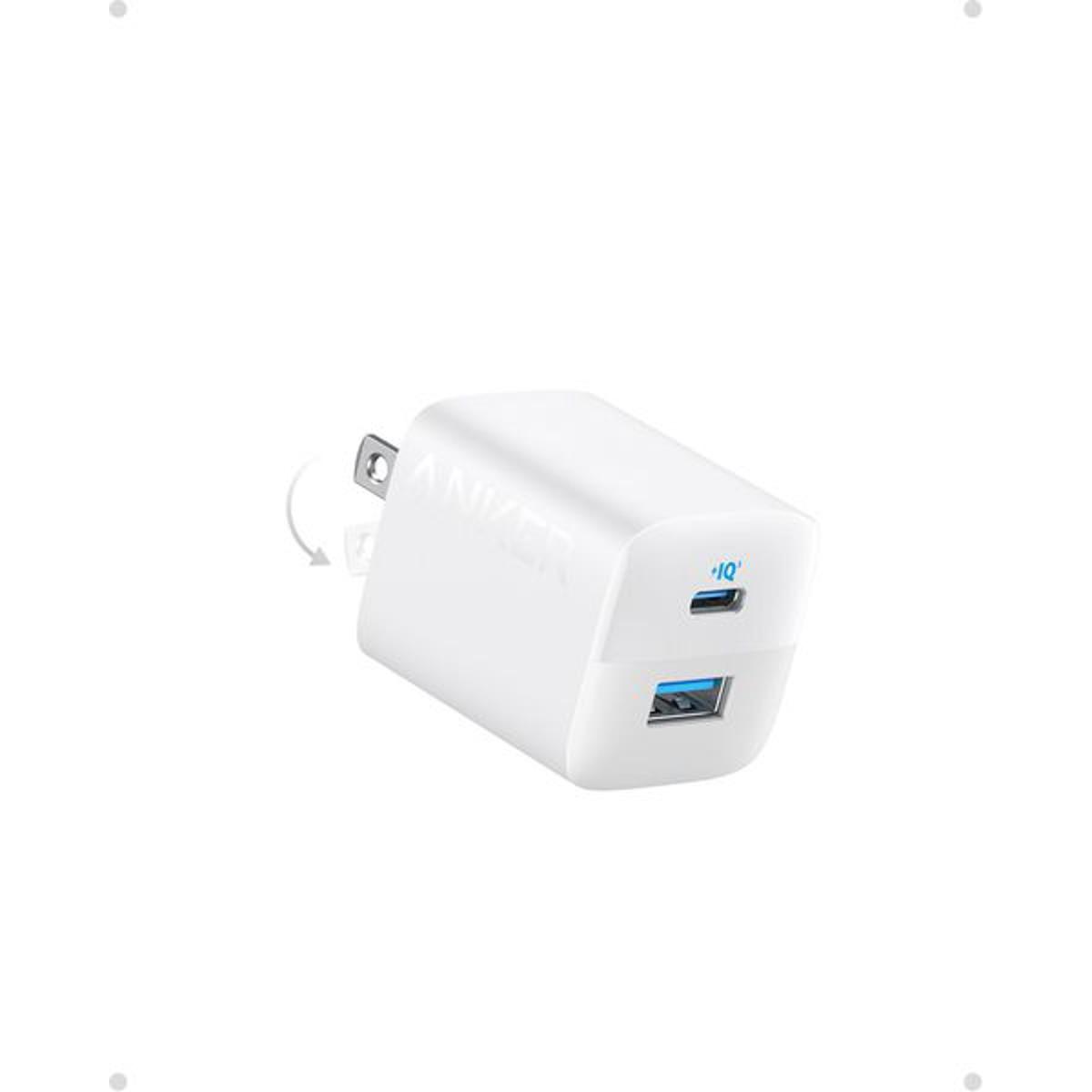 Picture of Anker 323 33 Watt Dual Port Foldable Wall Charger - White