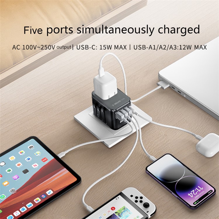 Picture of MOMEX 1-WORLD 17W UNIVERSAL TRAVEL ADAPTER(UA12)