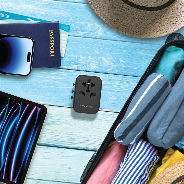 Picture of MOMEX 1-WORLD 17W UNIVERSAL TRAVEL ADAPTER(UA12)