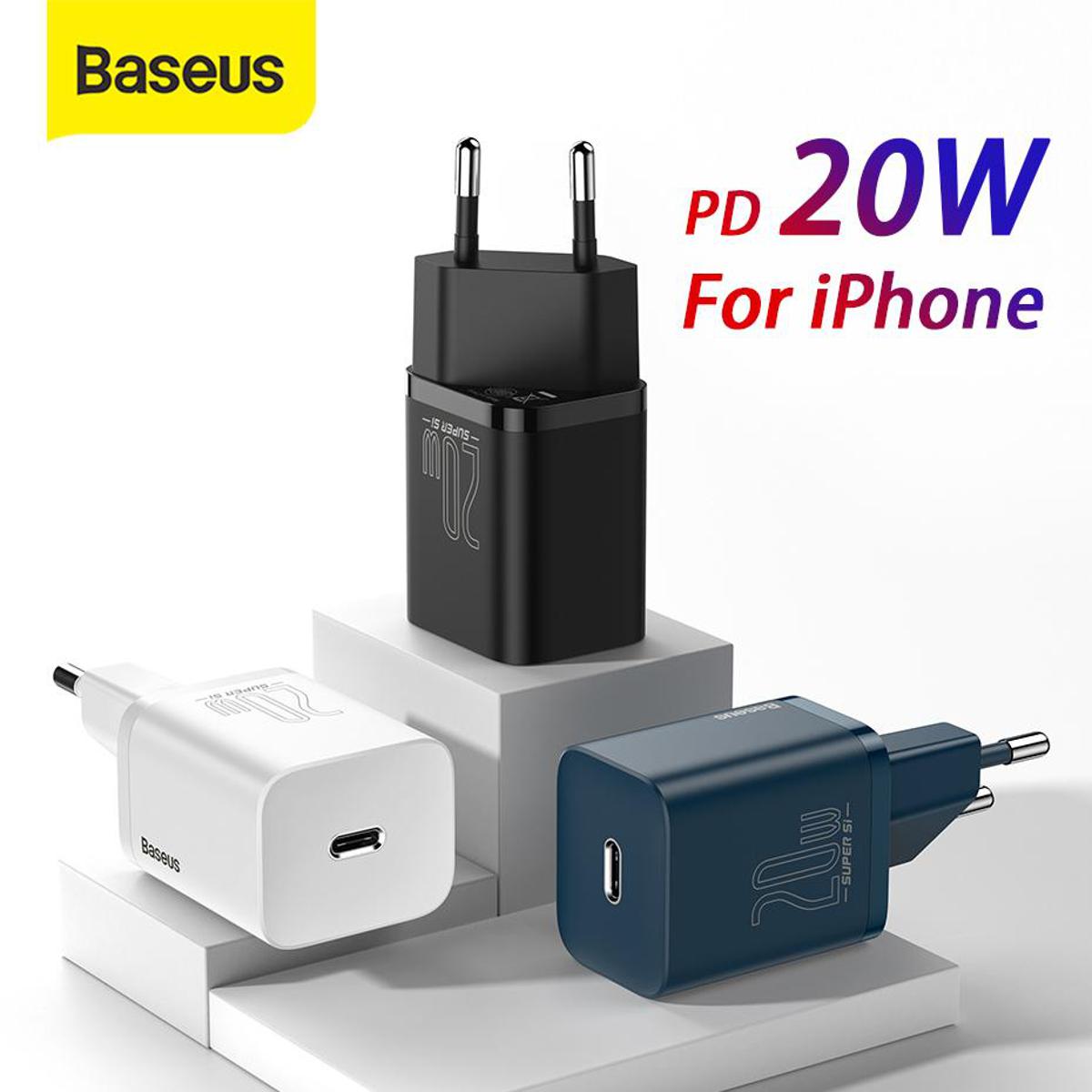 Picture of Baseus USB Type C Charger 20W Portable USB C Charger Support Type C PD Fast Charging For iPhone 12 Pro Max 11 Mini 8 Plus