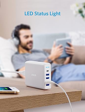 Picture of Anker 60watt PowerPort 5 Speed Power Delivery Wall Charger - White