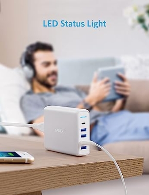 Picture of Anker 60watt PowerPort 5 Speed Power Delivery Wall Charger - White