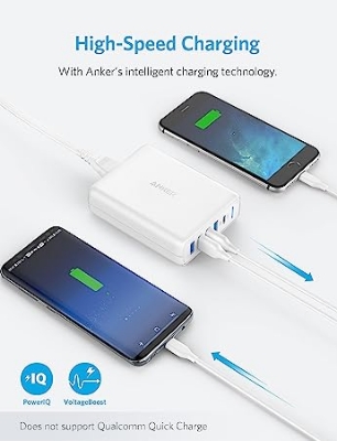 Picture of Anker 60watt PowerPort 5 Speed Power Delivery Wall Charger - White