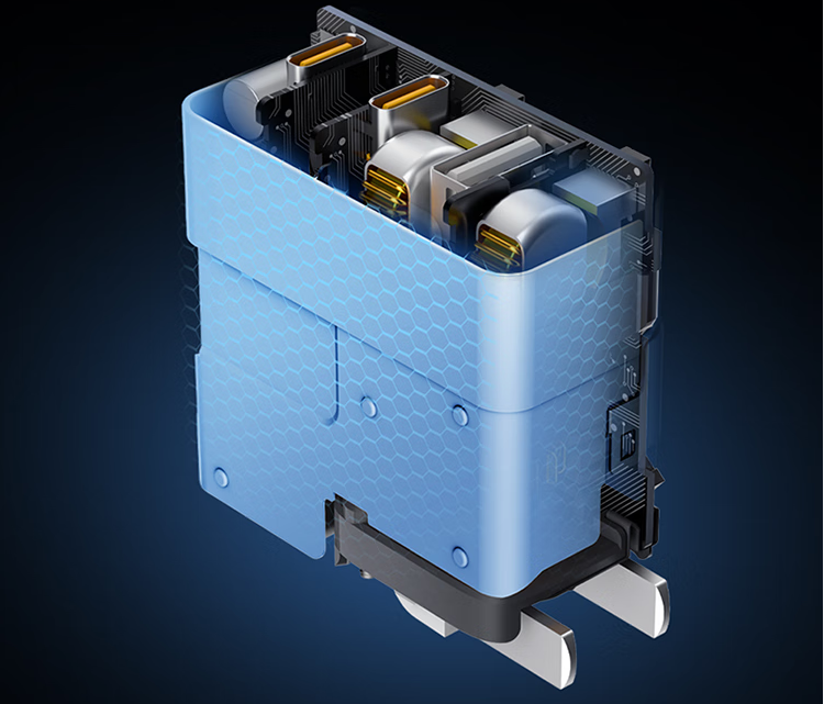 Picture of Xiaomi 67W GaN Charger 2C1A PD Fast Charging 1.5m 6A Data Cable Set Xiaomi Mi Gan Charger 67W 2C1A Fast Charger Set