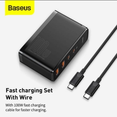 Picture of Baseus GaN2 Pro Quick Charger 2C+2U 100W- Black