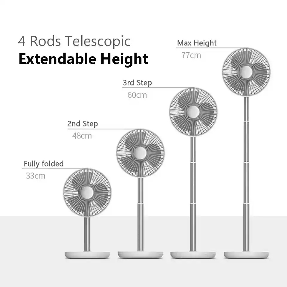 Picture of Jisulife FA13P 8000Mah Oscillating Extendable Desk Fan