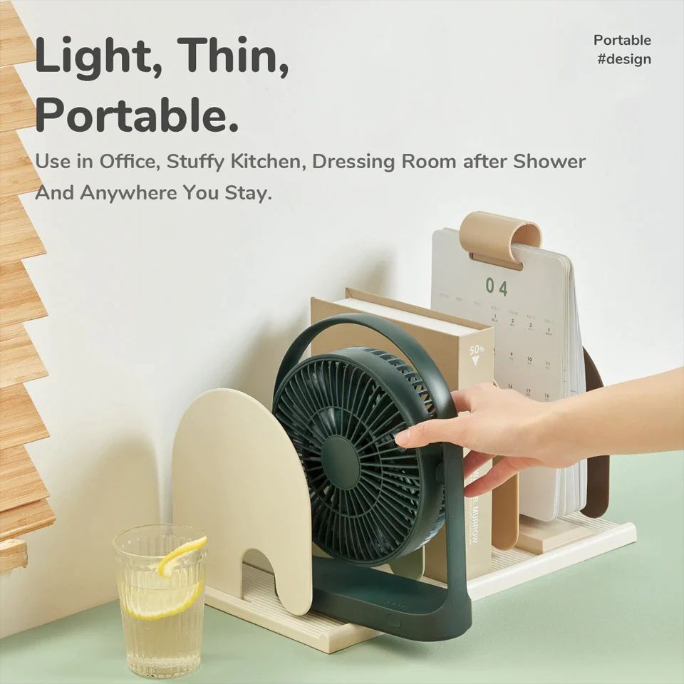 Picture of Xiaomi JISULIFE FA19 USB Portable Rechargeable Fan 4000mAH Battery with Type C Charging Port