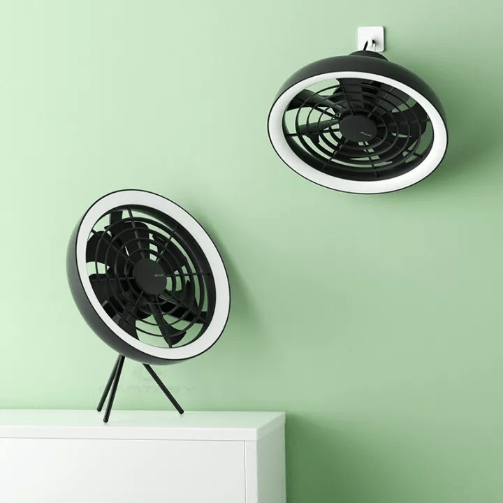 Picture of JISULIFE FA17 Outdoor LED Ceiling Fan With Long Tripod Stand