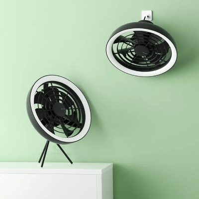 Picture of JISULIFE FA17 Outdoor LED Ceiling Fan With Long Tripod Stand