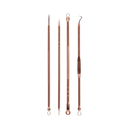 Picture of Lanbena Rose Gold Pimple Acne Blackhead Remover Needle 4pcs