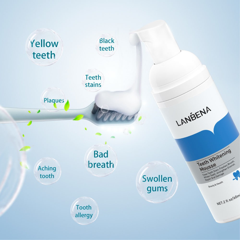 Picture of Lanbena Teeth Whitening Mousse Toothpaste - 60ml
