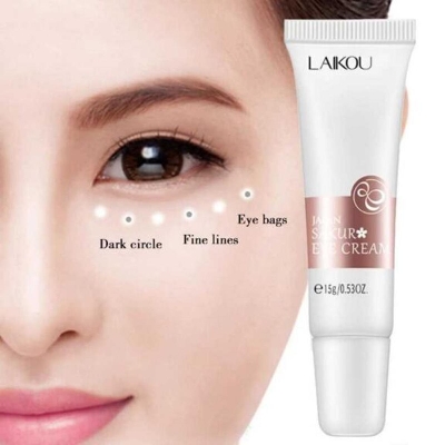 Picture of LAIKOU Sakura Eye Cream Anti-Aging Wrinkles Remover Dark Circles Eye Care Against Puffiness and Bags - 15gm