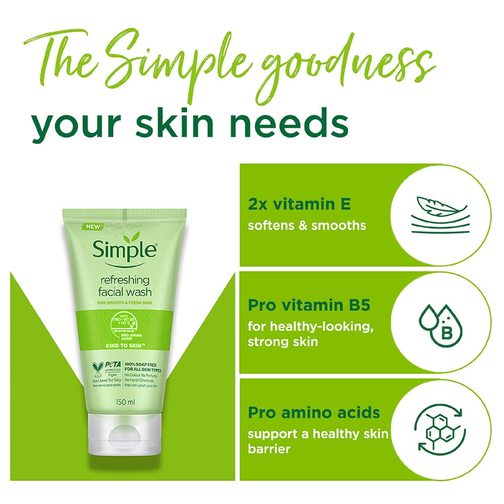 Picture of Simple Sensitive Skin Refreshing Face Wash -150ml