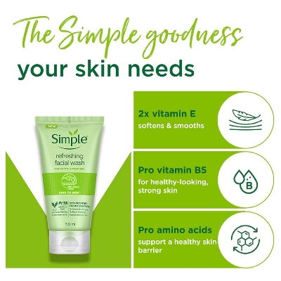 Picture of Simple Sensitive Skin Refreshing Face Wash -150ml
