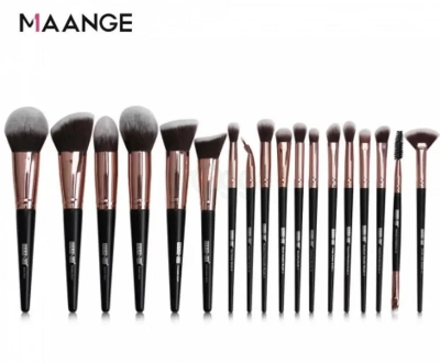 Picture of MAANGE  Makeup Brushes Set 18Pcs - Black