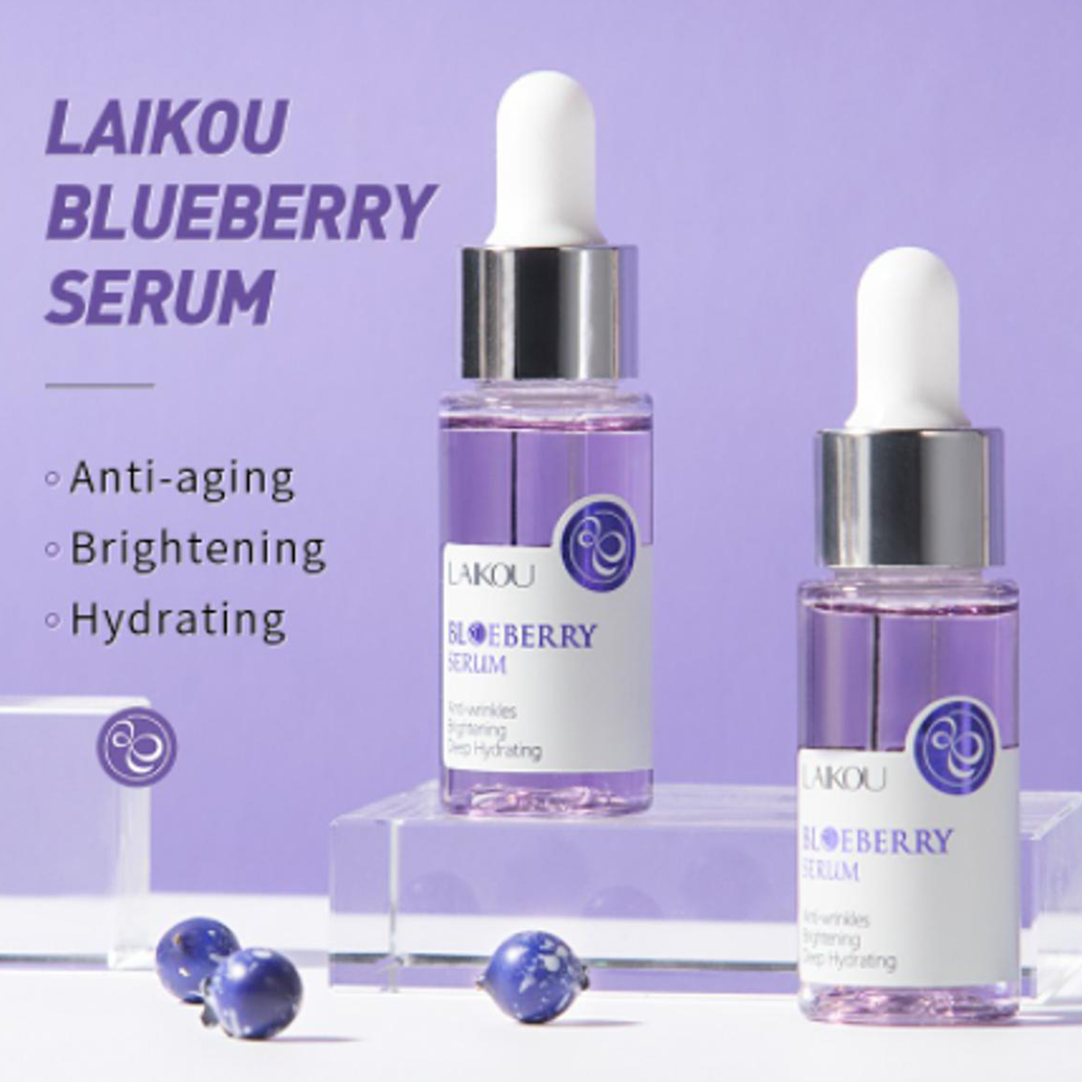 Picture of LAIKOU Blueberry Serum Reduces Fine lines & Anti-wrinkle - 17ml